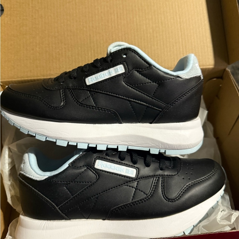 Reebok Black and White Athletic Shoes